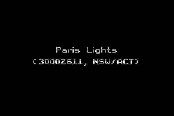 Paris Lights (30002611, NSW/ACT)
