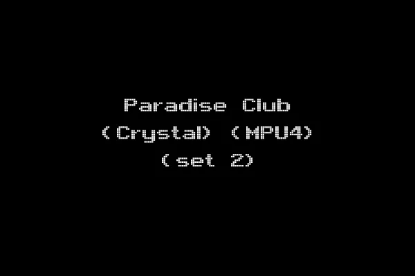 Paradise Club (Crystal) (MPU4) (set 2)