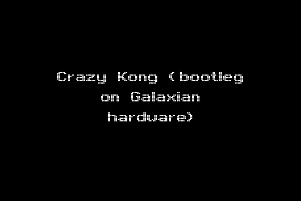 Crazy Kong (bootleg on Galaxian hardware)