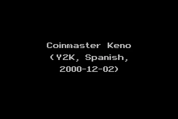 Coinmaster Keno (Y2K, Spanish, 2000-12-02)
