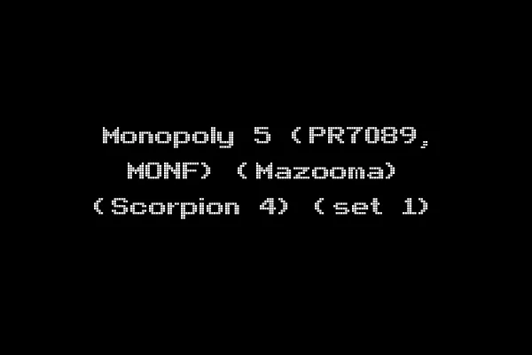 Monopoly 5 (PR7089, MONF) (Mazooma) (Scorpion 4) (set 1)