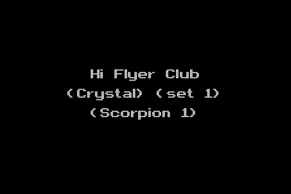 Hi Flyer Club (Crystal) (set 1) (Scorpion 1)