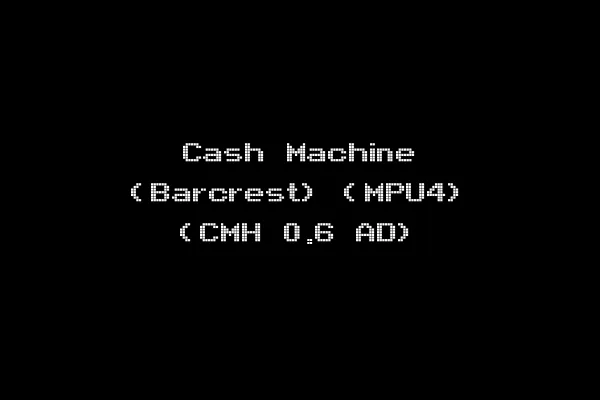 Cash Machine (Barcrest) (MPU4) (CMH 0.6 AD)