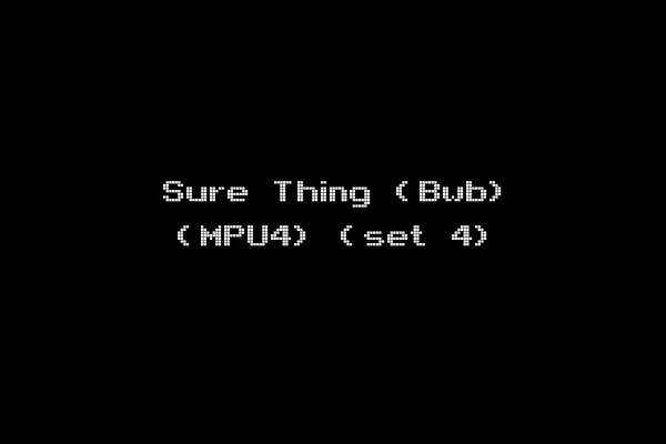 Sure Thing (Bwb) (MPU4) (set 4)