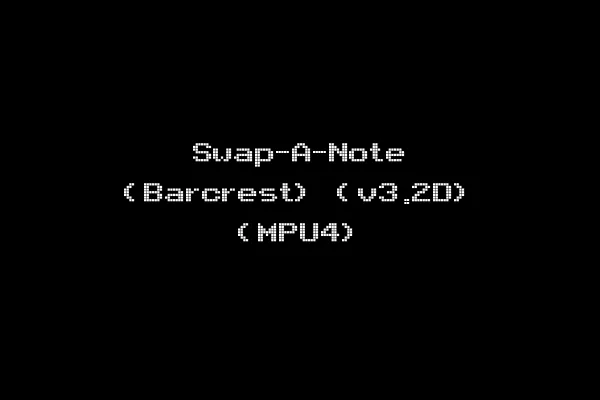 Swap-A-Note (Barcrest) (v3.2D) (MPU4)