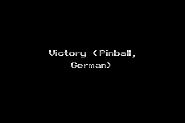 Victory (Pinball, German)