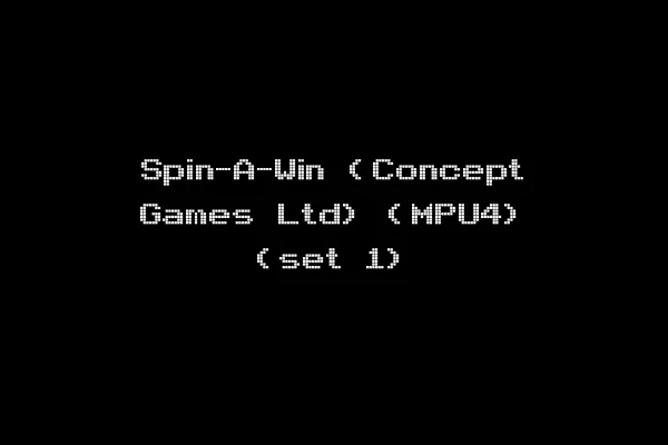 Spin-A-Win (Concept Games Ltd) (MPU4) (set 1)