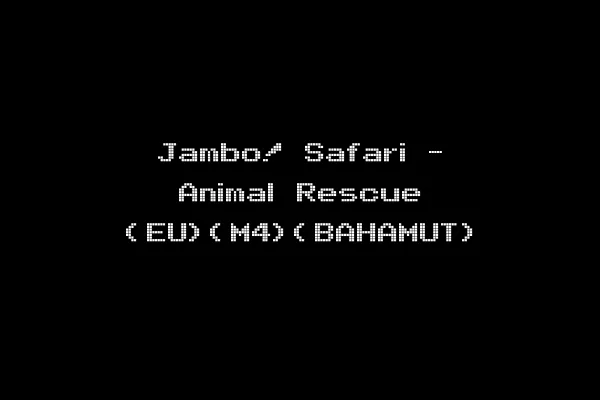 Jambo! Safari - Animal Rescue (EU)(M4)(BAHAMUT)