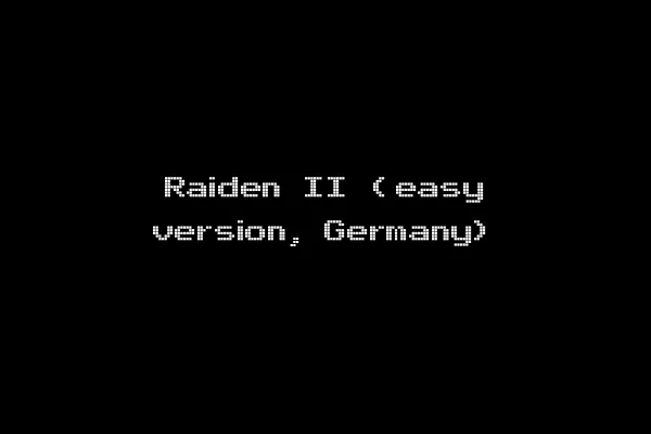 Raiden II (easy version, Germany)