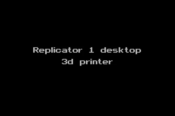 Replicator 1 desktop 3d printer