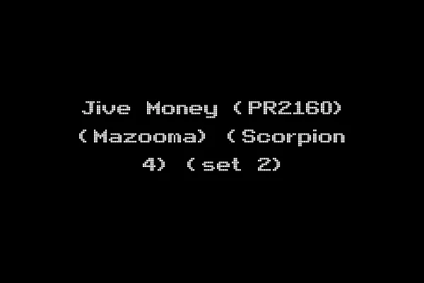 Jive Money (PR2160) (Mazooma) (Scorpion 4) (set 2)