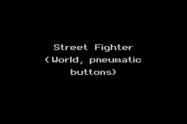 Street Fighter (World, pneumatic buttons)