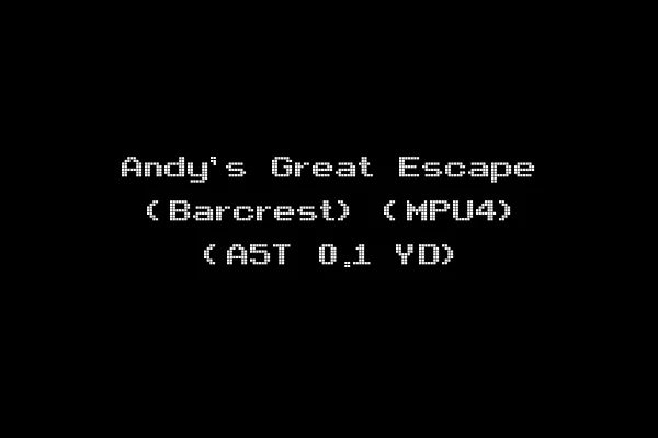 Andy's Great Escape (Barcrest) (MPU4) (A5T 0.1 YD)