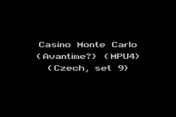 Casino Monte Carlo (Avantime?) (MPU4) (Czech, set 9)