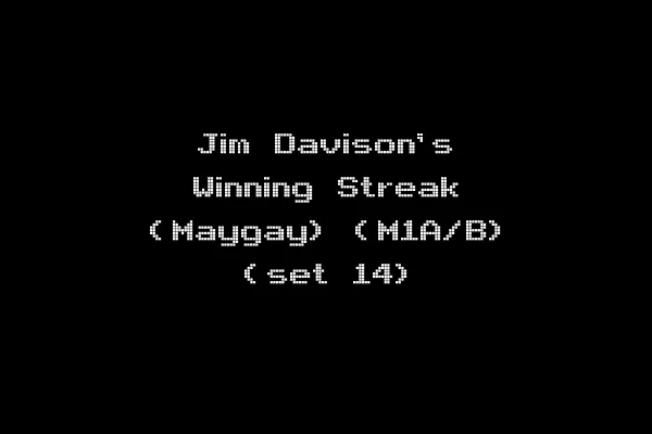 Jim Davison's Winning Streak (Maygay) (M1A/B) (set 14)