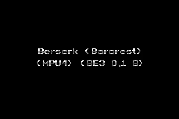 Berserk (Barcrest) (MPU4) (BE3 0.1 B)