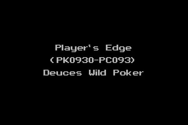 Player's Edge (PK0930-PC093) Deuces Wild Poker