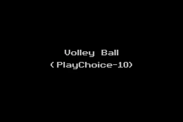 Volley Ball (PlayChoice-10)