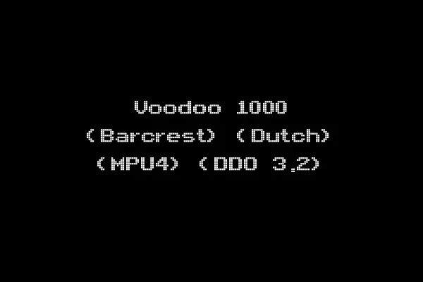 Voodoo 1000 (Barcrest) (Dutch) (MPU4) (DDO 3.2)