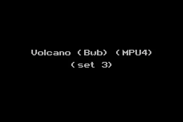 Volcano (Bwb) (MPU4) (set 3)