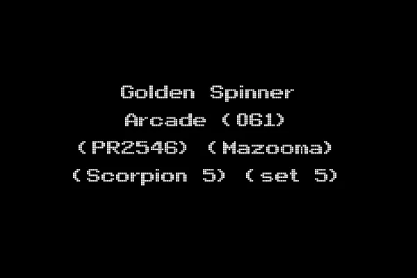 Golden Spinner Arcade (061) (PR2546) (Mazooma) (Scorpion 5) (set 5)