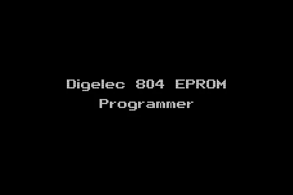 Digelec 804 EPROM Programmer