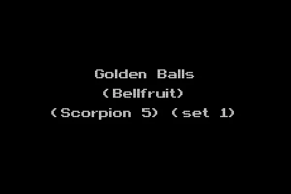 Golden Balls (Bellfruit) (Scorpion 5) (set 1)