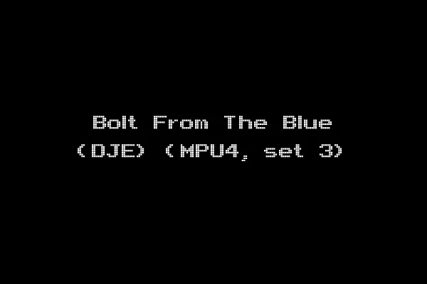 Bolt From The Blue (DJE) (MPU4, set 3)
