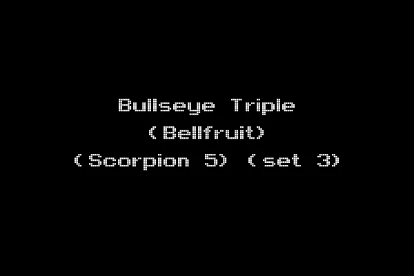 Bullseye Triple (Bellfruit) (Scorpion 5) (set 3)