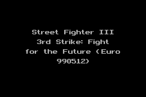 Street Fighter III 3rd Strike: Fight for the Future (Euro 990512)
