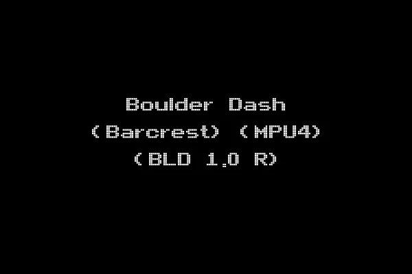 Boulder Dash (Barcrest) (MPU4) (BLD 1.0 R)