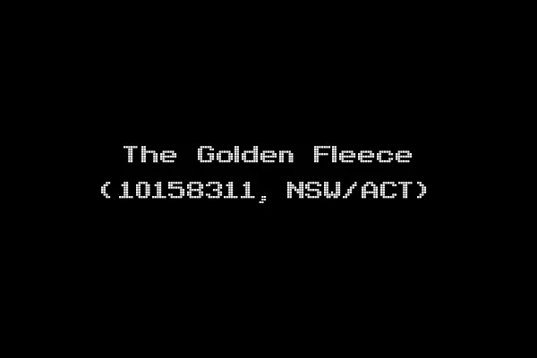 The Golden Fleece (10158311, NSW/ACT)