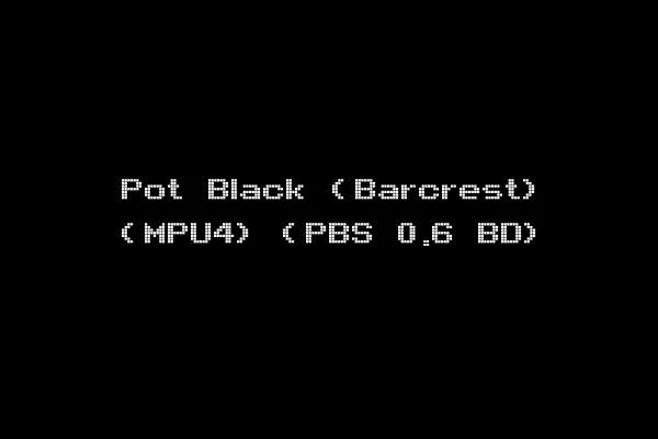Pot Black (Barcrest) (MPU4) (PBS 0.6 BD)