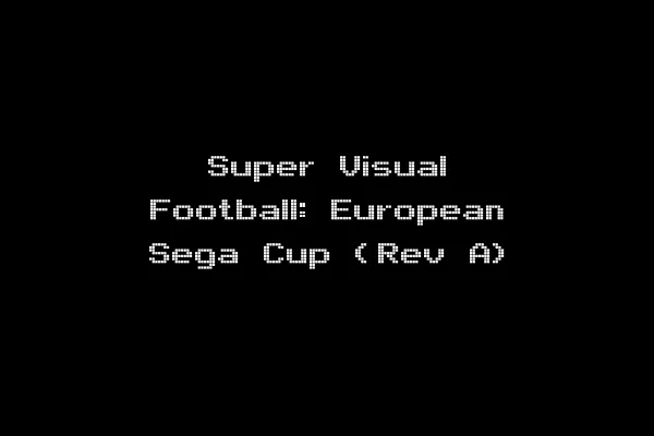 Super Visual Football: European Sega Cup (Rev A)