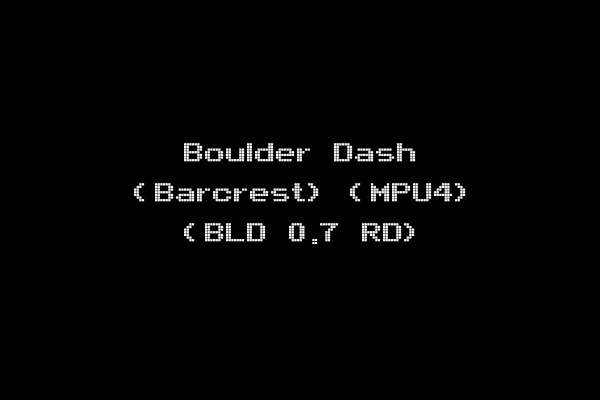 Boulder Dash (Barcrest) (MPU4) (BLD 0.7 RD)