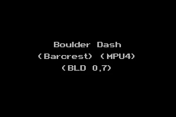 Boulder Dash (Barcrest) (MPU4) (BLD 0.7)