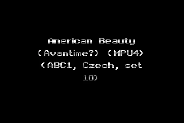 American Beauty (Avantime?) (MPU4) (ABC1, Czech, set 10)