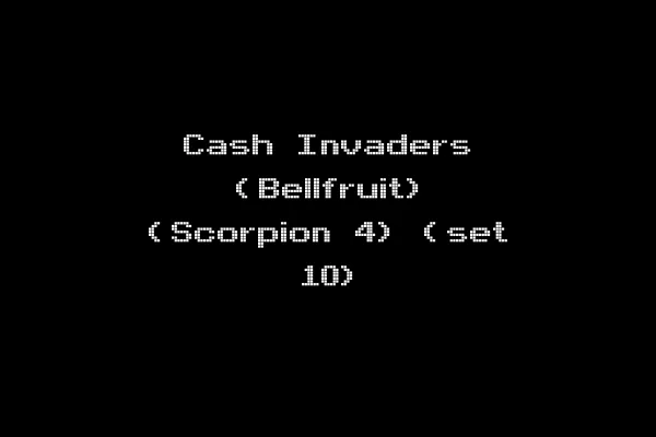 Cash Invaders (Bellfruit) (Scorpion 4) (set 10)