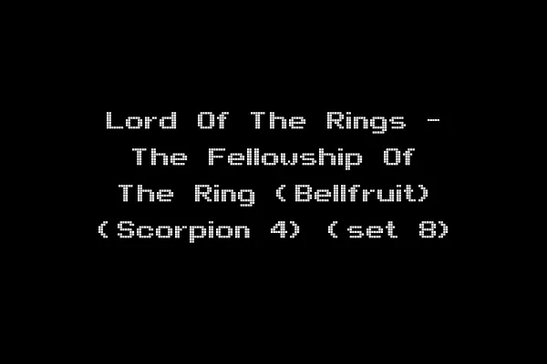 Lord Of The Rings - The Fellowship Of The Ring (Bellfruit) (Scorpion 4) (set 8)