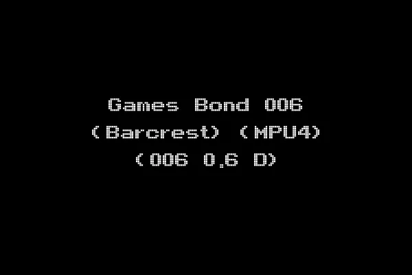 Games Bond 006 (Barcrest) (MPU4) (006 0.6 D)