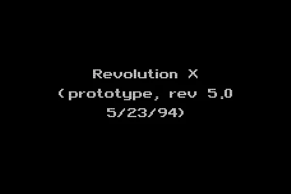 Revolution X (prototype, rev 5.0 5/23/94)