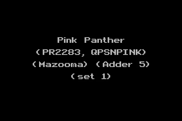 Pink Panther (PR2283, QPSNPINK) (Mazooma) (Adder 5) (set 1)