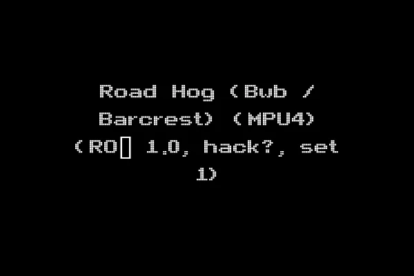 Road Hog (Bwb / Barcrest) (MPU4) (RO_ 1.0, hack?, set 1)