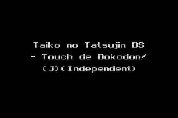 Taiko no Tatsujin DS - Touch de Dokodon! (J)(Independent)