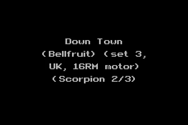 Down Town (Bellfruit) (set 3, UK, 16RM motor) (Scorpion 2/3)