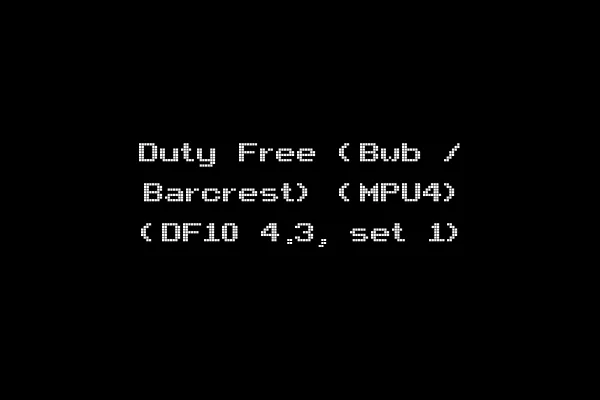 Duty Free (Bwb / Barcrest) (MPU4) (DF10 4.3, set 1)