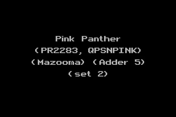 Pink Panther (PR2283, QPSNPINK) (Mazooma) (Adder 5) (set 2)