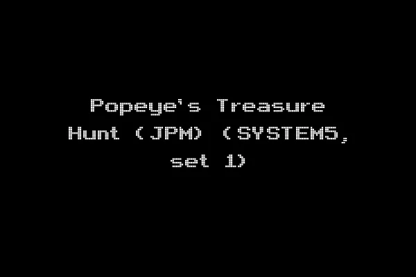 Popeye's Treasure Hunt (JPM) (SYSTEM5, set 1)
