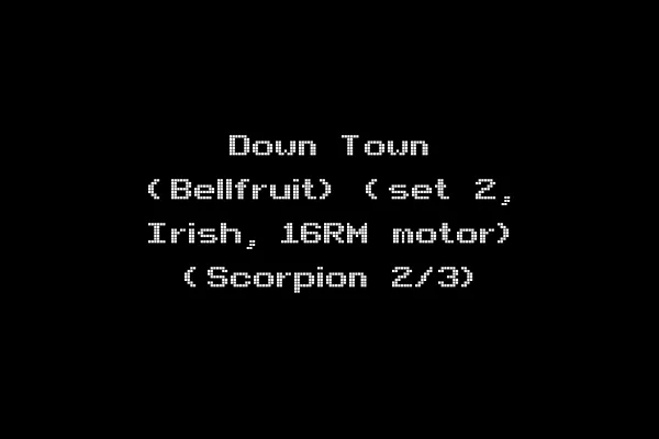 Down Town (Bellfruit) (set 2, Irish, 16RM motor) (Scorpion 2/3)