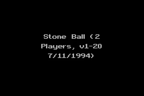 Stone Ball (2 Players, v1-20 7/11/1994)